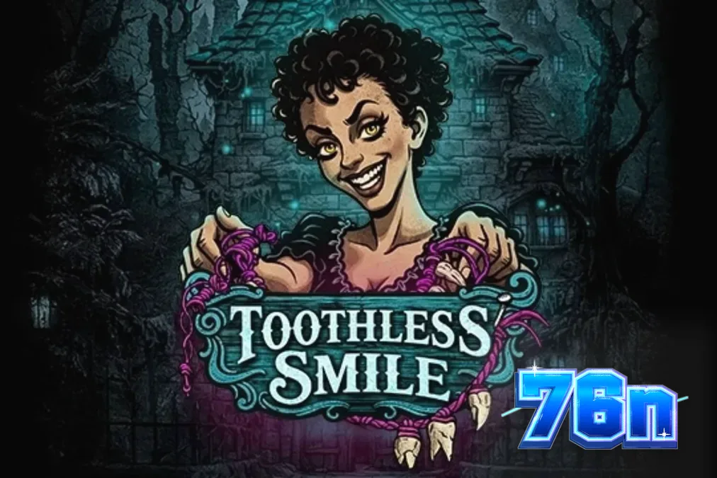 Interface do jogo Toothless Smile com temática de terror odontológico